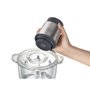 Miniprocessador Copo Vidro Gourmad Gris MP300G-B2 B e Decker