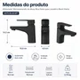 Misturador de Mesa Monocomando Bica Baixa Black Matte Deca 2875.BL26.MT