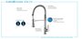 Misturador Monocomando de Mesa com Ducha Especial LorenKitchen Lorenzetti 2266 C76