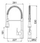 Misturador Monocomando de Mesa com Ducha Especial LorenKitchen Lorenzetti 2266 C76
