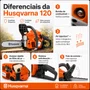 Motosserra Husqvarna 120 Gasolina 35cc 1,96HP Sabre 14 Pol