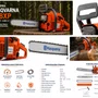 Motosserra Husqvarna 288XP Gasolina 87cc 6,12HP Sabre 24 Pol Profissional