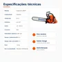 Motosserra Husqvarna 288XP Gasolina 87cc 6,12HP Sabre 24 Pol Profissional