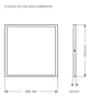 Painel Led Pro Sobrepor Quadrado Taschibra 60cm 45w 6500k