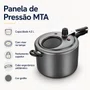 Panela de Pressão 4,5L Grafite com Visor MTA 6002