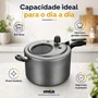 Panela de Pressão 8L Grafite com Visor MTA 6032