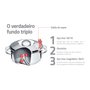 Panela Solar Aço Inox com Fundo Triplo 16 cm 62501/160