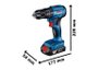 Parafusadeira e Furadeira Bateria Bosch 18V GSB 185LI Professional 06019K31E6