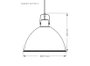 Pendente Factory Preto Fosco Taschibra