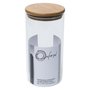 Pote de Vidro com Tampa Bambu Bahia Oxford 1,2 Litros