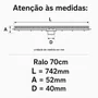 Ralo Linear Grelha Inox 70 Cm Tigre