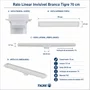 Ralo Linear Invisível Branco 70 Cm Tigre