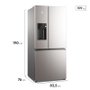 Refrigerador Inverter Frost Free C/ Dispenser IM8IS 540L Electrolux