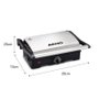 Sanduicheira Grill Arno Dual Inox Abertura 180 graus com Placa Antiaderente GNOX