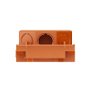 Suporte Caixa Octogonal Laranja Tigre 33043716