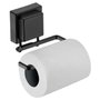 Suporte para Papel Higiênico com Ventosa Preto Fosco Future 8052PT