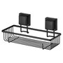 Suporte para Shampoo com Ventosas Preto Fosco Future 8050PT