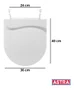 Tampa Assento Vaso Privada Incepa Calypso Em Pp Branco Astra