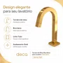 Torneira de Mesa Bica Baixa Tube Gold Deca 1197.GL.TUB