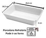 Travessa Refratária Porcelana Linea Branca Lyor 8427