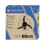 Ventilador de Parede Preto Bivolt Ventisol 60cm 543 200W