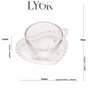 Xícara para Chá com Pires Coração Lyor 170ml